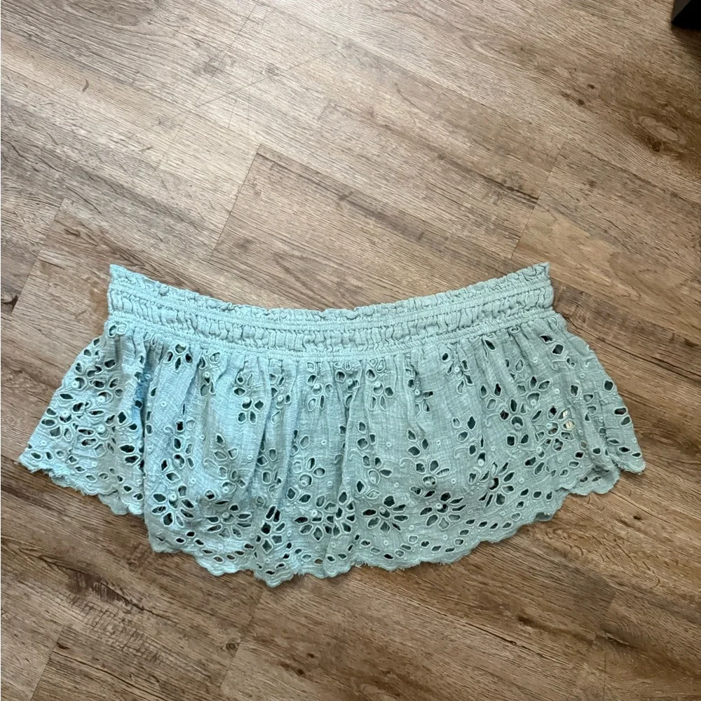 Free People One • Perla Eyelet Lace Crop Top